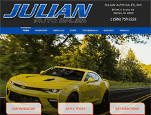 Tablet Screenshot of julianautosales.com